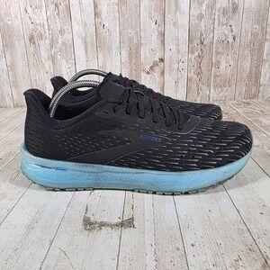 Brooks Hyperion Tempo Womens Running Shoes Black Blue Silver Size 8.5